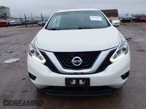 2017 Nissan Murano Platinum z VIN 5N1AZ2MH6HN164756, wystawiony jako IAAI lot #41462574 z przebiegiem 95 401 mil mil oraz . Historia ofert i sprzedaży dostępna na DreamBid. Obrazek 13.