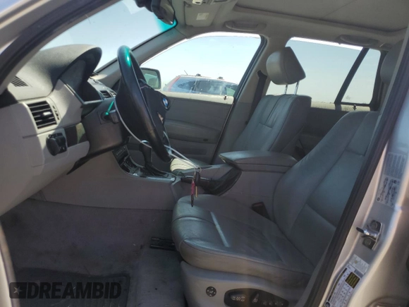 2007 BMW X3 3.0si with VIN WBXPC93437WF14205, listed as a Copart auction lot 59057185 with 205,468 mi miles and Salvage title. Bid and sale history available at DreamBid. Image 7.