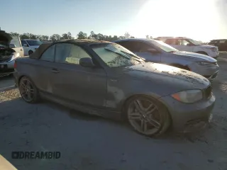 2013 BMW 1 Series 135i with VIN WBAUN7C56DVM27658, listed as a Copart auction lot 75340724 with 0 mi miles and Salvage Title. Bid and sale history available at carsss.com. Image 4.