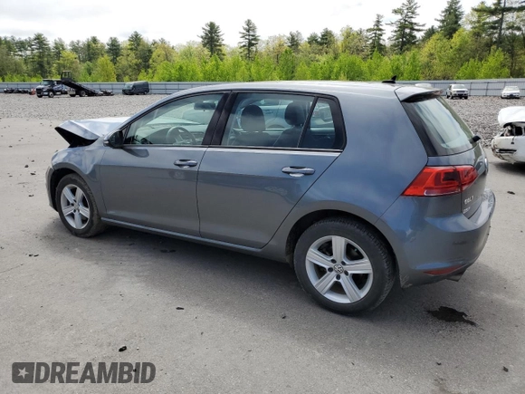 2017 Volkswagen Golf S с VIN 3VW217AU1HM015595, выставлен на аукционе Copart как лот 57384805 с пробегом 49 257 миль миль и Списание • Salvage title. История ставок и продаж доступна на DreamBid. Изображение 2.