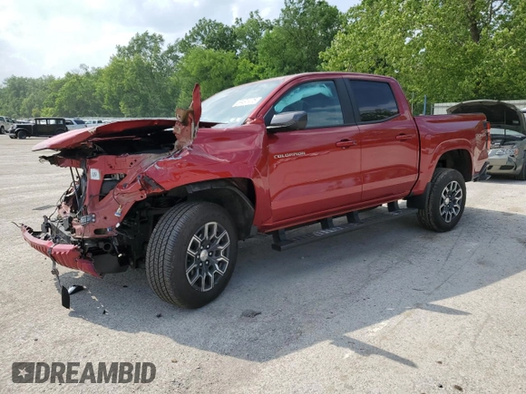 2024 Chevrolet Colorado 4WD LT z VIN 1GCPTCEK6R1208103, wystawiony jako Copart lot #59491475 z przebiegiem 2 301 mil mil oraz Szkoda całkowita • Salvage title. Historia ofert i sprzedaży dostępna na DreamBid. Obrazek 1.
