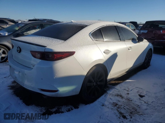 2023 Mazda 3 Premium Plus with VIN 3MZBPBEY5PM381086, listed as a Copart auction lot 87050334 with 35,698 mi miles and Salvage Title. Bid and sale history available at DreamBid. Image 3.
