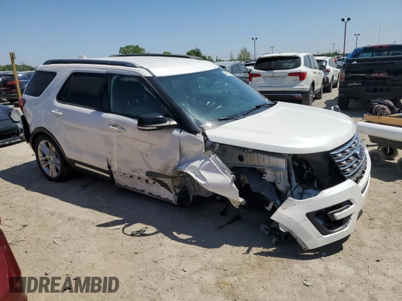 2017 Ford Explorer XLT with VIN 1FM5K7D82HGB87829, listed as a Copart auction lot 56467865 with 133,683 mi miles and Salvage title. Bid and sale history available at DreamBid. Image 4.