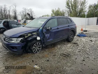 2021 Volkswagen Tiguan S z VIN 3VV0B7AX2MM041801, wystawiony jako Copart lot #52803385 z przebiegiem 85 558 mil mil oraz Szkoda całkowita • Salvage title. Historia ofert i sprzedaży dostępna na DreamBid. Obrazek 1.