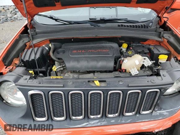 2016 Jeep Renegade Latitude with VIN ZACCJBBT4GPC50388, listed as a Copart auction lot 49911805 with 111,736 mi miles and Salvage Title. Bid and sale history available at DreamBid. Image 12.