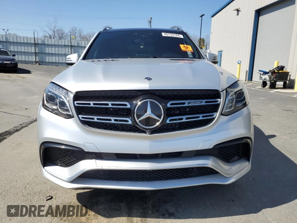 2018 Mercedes-Benz GLS 63 AMG with VIN 4JGDF7FE0JA995124, listed as a Copart auction lot 45733124 with Not Provided miles and . Bid and sale history available at DreamBid. Image 5.