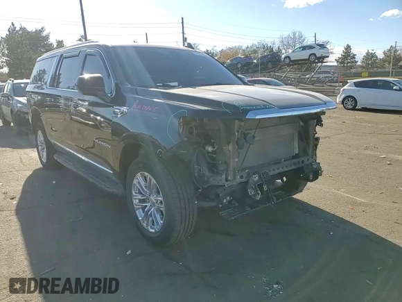 2021 GMC Yukon XL SLT with VIN 1GKS1GKD2MR243619, listed as a Copart auction lot 84262484 with 125,419 mi miles and Salvage Title. Bid and sale history available at carsss.com. Image 12.
