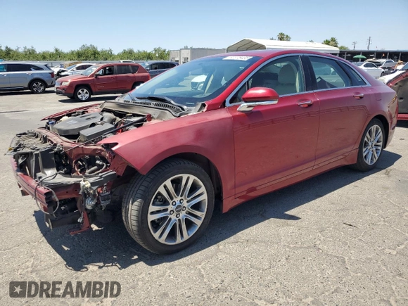 2015 Lincoln MKZ with VIN 3LN6L2G95FR618016, listed as a Copart auction lot 62378435 with 52,405 mi miles and Salvage title. Bid and sale history available at DreamBid. Image 1.