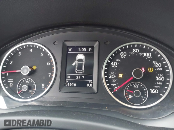 2016 Volkswagen Tiguan S with VIN WVGBV7AX9GW566451, listed as a IAAI auction lot 41393999 with 51,616 mi miles and . Bid and sale history available at DreamBid. Image 7.