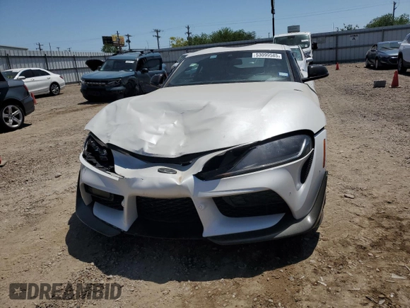 2022 Toyota Supra 3.0 z VIN WZ1DB0C02NW048905, wystawiony jako Copart lot #53099585 z przebiegiem 25 044 mil mil oraz Czysty tytuł • Clean title. Historia ofert i sprzedaży dostępna na DreamBid. Obrazek 5.