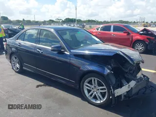 2014 Mercedes-Benz C 250 Sport with VIN WDDGF4HB3EA967462, listed as a IAAI auction lot 42542804 with 121,073 mi miles and . Bid and sale history available at DreamBid. Image 1.