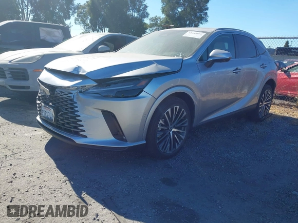 2025 Lexus RX 350h with VIN 2T2BBMCA8SC084121, listed as a IAAI auction lot 42644072 with 4,200 mi miles and . Bid and sale history available at DreamBid. Image 2.