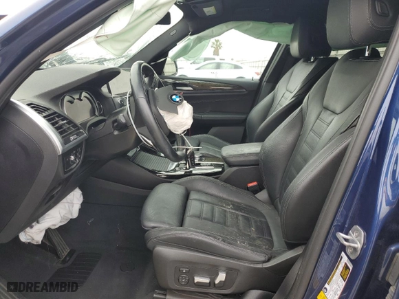 2018 BMW X3 xDrive30i with VIN 5UXTR9C52JLC75322, listed as a Copart auction lot 53843175 with 0 mi miles and Salvage Title. Bid and sale history available at carsss.com. Image 7.