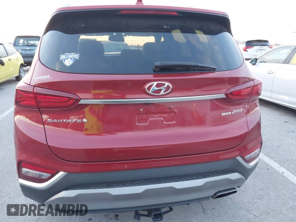 2019 Hyundai Santa Fe Ultimate with VIN 5NMS5CAA4KH105145, listed as a IAAI auction lot 41156214 with 54,796 mi miles and . Bid and sale history available at DreamBid. Image 17.