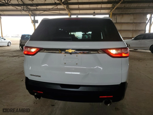 2018 Chevrolet Traverse LS with VIN 1GNERFKW0JJ257274, listed as a Copart auction lot 53170505 with 113,348 mi miles and Clean Title. Bid and sale history available at carsss.com. Image 6.