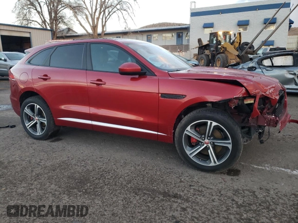 2019 Jaguar F-Pace S with VIN SADCM2FV2KA392562, listed as a Copart auction lot 80383083 with 44,716 mi miles and Salvage Title. Bid and sale history available at DreamBid. Image 4.