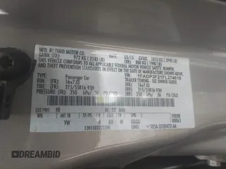 2015 Ford Focus SE с VIN 1FADP3F21FL274618, выставлен на аукционе IAAI как лот 42447069 с пробегом 126 165 миль миль и . История ставок и продаж доступна на DreamBid. Изображение 9.