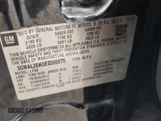 2014 Chevrolet Captiva Sport LS with VIN 3GNAL2EK0ES586675, listed as a Copart auction lot 70558614 with 163,616 mi miles and Salvage Title. Bid and sale history available at DreamBid. Image 13.