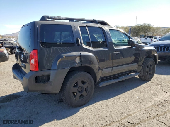 2005 Nissan Xterra S with VIN 5N1AN08U75C605955, listed as a Copart auction lot 86312974 with 152,300 mi miles and Salvage Title. Bid and sale history available at carsss.com. Image 3.