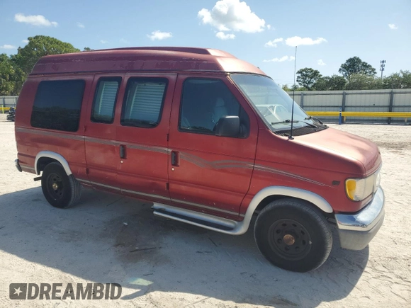 2000 Ford Econoline Cargo Recreational with VIN 1FDRE14W3YHC01283, listed as a Copart auction lot 52724845 with 118,826 mi miles and Clean Title. Bid and sale history available at DreamBid. Image 4.