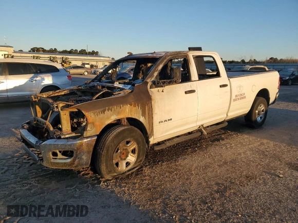 2021 Ram 2500 Tradesman with VIN 3C6UR4HJ3MG651918, listed as a Copart auction lot 46206985 with 0 mi miles and Salvage Title. Bid and sale history available at carsss.com. Image 1.