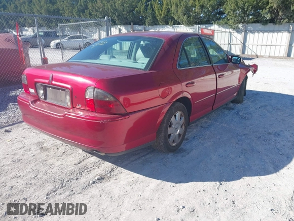 2004 Lincoln LS w/Luxury Pkg with VIN 1LNHM86S34Y642780, listed as a IAAI auction lot 41340587 with 1 mi miles. Bid and sale history available at carsss.com. Image 4.