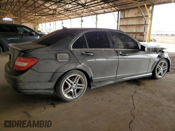2012 Mercedes-Benz C 350 Sport with VIN WDDGF5HB7CR197089, listed as a Copart auction lot 50959415 with 213,005 mi miles and Salvage Title. Bid and sale history available at DreamBid. Image 3.