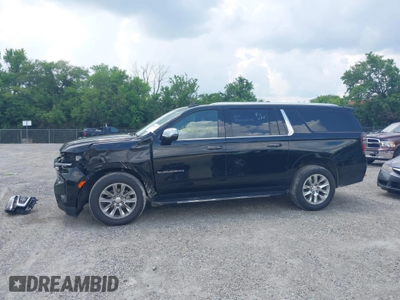 2023 Chevrolet Suburban Premier with VIN 1GNSKFKDXPR385697, listed as a IAAI auction lot 42601771 with 75,487 mi miles and . Bid and sale history available at DreamBid. Image 15.