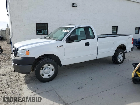 2006 Ford F-150 XL with VIN 1FTRF14W76NA59035, listed as a Copart auction lot 46174185 with 95,424 mi miles and Salvage Title. Bid and sale history available at carsss.com. Image 1.