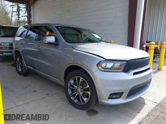 2019 Dodge Durango GT Plus with VIN 1C4RDJDGXKC744098, listed as a IAAI auction lot 41997677 with 88,564 mi miles and . Bid and sale history available at DreamBid. Image 1.