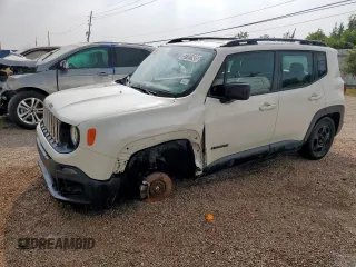 2018 Jeep Renegade Sport with VIN ZACCJAAB9JPG92979, listed as a Copart auction lot 57781935 with 117,095 mi miles and Clean title. Bid and sale history available at DreamBid. Image 1.