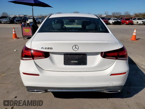 2021 Mercedes-Benz A 220 with VIN W1K3G4EB7MJ318357, listed as a Copart auction lot 47501735 with 54,204 mi miles and Clean Title. Bid and sale history available at DreamBid. Image 6.