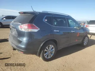 2015 Nissan Rogue SV with VIN KNMAT2MV7FP576231, listed as a Copart auction lot 53029605 with 170,603 mi miles and Salvage Title. Bid and sale history available at carsss.com. Image 3.