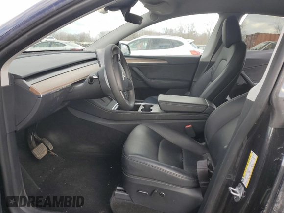 2024 Tesla Model Y Long Range with VIN 7SAYGDEE0RF985007, listed as a Copart auction lot 46619755 with Not Provided miles and Salvage Title. Bid and sale history available at DreamBid. Image 7.