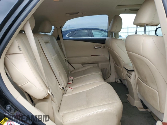 2012 Lexus RX 450h with VIN JTJBC1BA1C2046549, listed as a Copart auction lot 59637875 with 114,353 mi miles and Salvage title. Bid and sale history available at DreamBid. Image 11.