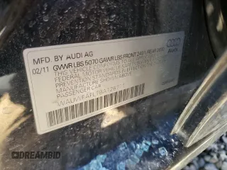 2011 Audi A4 Premium Plus z VIN WAUWFAFL7BA126771, wystawiony jako Copart lot #84590024 z przebiegiem Nie podano mil oraz Szkoda całkowita • Salvage title. Historia ofert i sprzedaży dostępna na DreamBid. Obrazek 12.