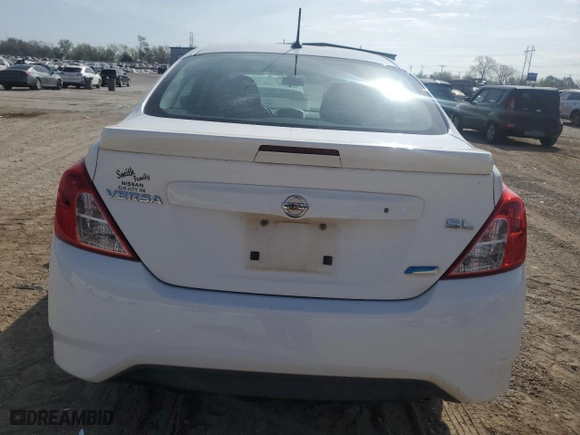 2015 Nissan Versa S Plus with VIN 3N1CN7AP7FL800814, listed as a Copart auction lot 49897125 with 195,645 mi miles and Salvage Title. Bid and sale history available at carsss.com. Image 6.