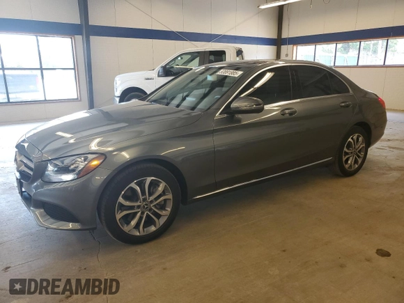 2017 Mercedes-Benz C 300 with VIN 55SWF4KB4HU231798, listed as a Copart auction lot 53891885 with 31,693 mi miles and Clean Title. Bid and sale history available at carsss.com. Image 1.