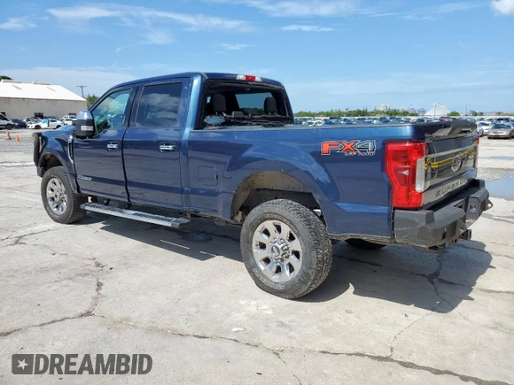 2017 Ford F-250 Lariat with VIN 1FT7W2BT1HEE01023, listed as a Copart auction lot 60861445 with 252,277 mi miles and Salvage title. Bid and sale history available at DreamBid. Image 2.
