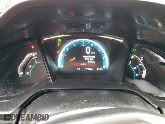 2016 Honda Civic Sedan LX with VIN 2HGFC2F52GH011380, listed as a Copart auction lot 50556855 with 197,350 mi miles and Salvage Title. Bid and sale history available at carsss.com. Image 9.