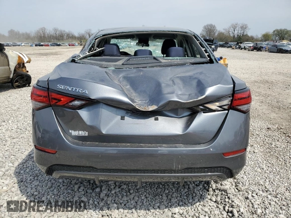 2020 Nissan Sentra S with VIN 3N1AB8BV5LY299889, listed as a Copart auction lot 52877605 with 8,971 mi miles and Salvage Title. Bid and sale history available at carsss.com. Image 6.