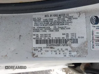 2011 Ford Fusion SE with VIN 3FAHP0HA0BR176938, listed as a IAAI auction lot 41888405 with 211,702 mi miles and . Bid and sale history available at DreamBid. Image 9.