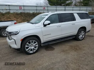 2021 Chevrolet Suburban High Country with VIN 1GNSKGKL1MR383586, listed as a Copart auction lot 78837294 with 73,478 mi miles and Salvage Title. Bid and sale history available at carsss.com. Image 1.