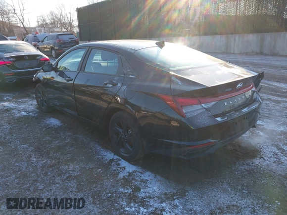 2023 Hyundai Elantra SEL with VIN KMHLM4AG9PU519986, listed as a IAAI auction lot 41174534 with 20,499 mi miles and . Bid and sale history available at DreamBid. Image 3.