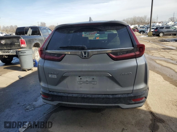 2021 Honda CR-V EX-L with VIN 2HKRW2H83MH664510, listed as a Copart auction lot 46502225 with 117,917 mi miles and Salvage Title. Bid and sale history available at carsss.com. Image 6.