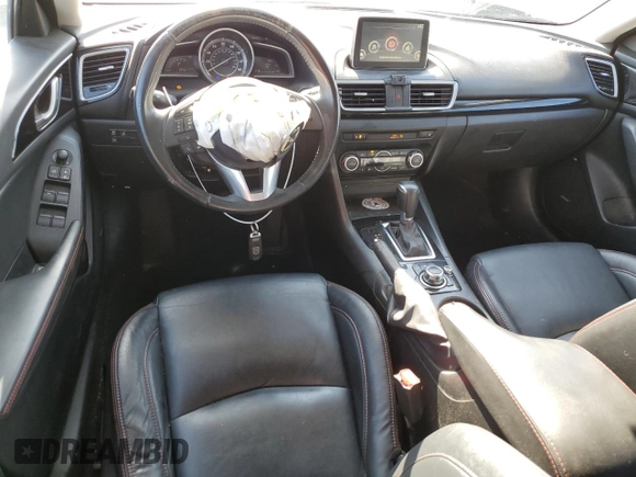 2015 Mazda 3 i Grand Touring with VIN JM1BM1M77F1247075, listed as a Copart auction lot 54559925 with 104,671 mi miles and Salvage title. Bid and sale history available at DreamBid. Image 8.