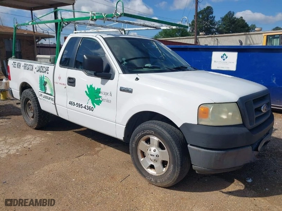 2005 Ford F-150 XL with VIN 1FTRF12W95NB42063, listed as a IAAI auction lot 41874938 with 254,029 mi miles. Bid and sale history available at carsss.com. Image 1.