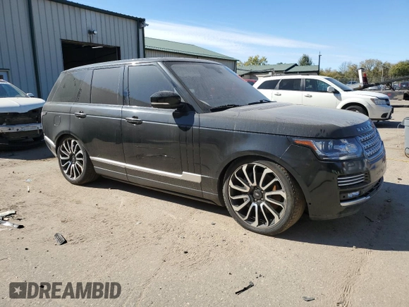 2014 Land Rover Range Rover Autobiography with VIN SALGV2FE0HA914567, listed as a Copart auction lot 74814864 with 79,229 mi miles and Clean title. Bid and sale history available at DreamBid. Image 4.