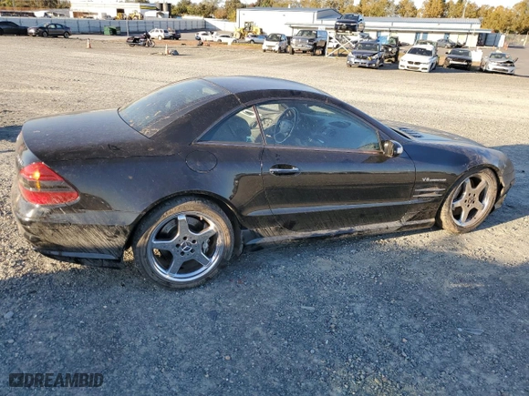 2005 Mercedes-Benz SL-Class 5.5L AMG with VIN WDBSK74FX5F087211, listed as a Copart auction lot 79300514 with 0 mi miles and Salvage Title. Bid and sale history available at carsss.com. Image 3.