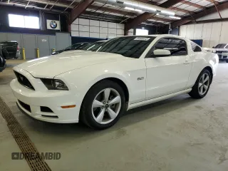 2013 Ford Mustang GT with VIN 1ZVBP8CF3D5257937, listed as a Copart auction lot 64846445 with 163,218 mi miles and Salvage title. Bid and sale history available at DreamBid. Image 1.